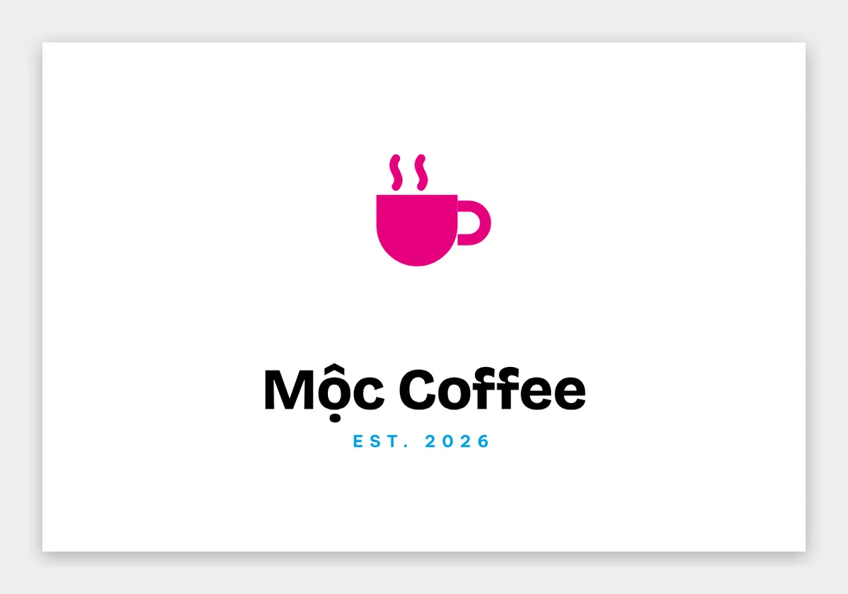 Moc Coffee logo template