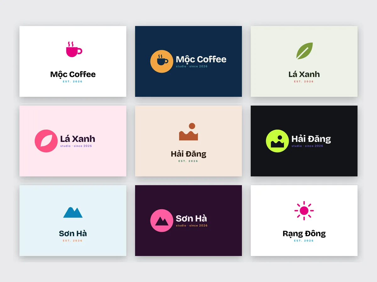 24 editable logo templates