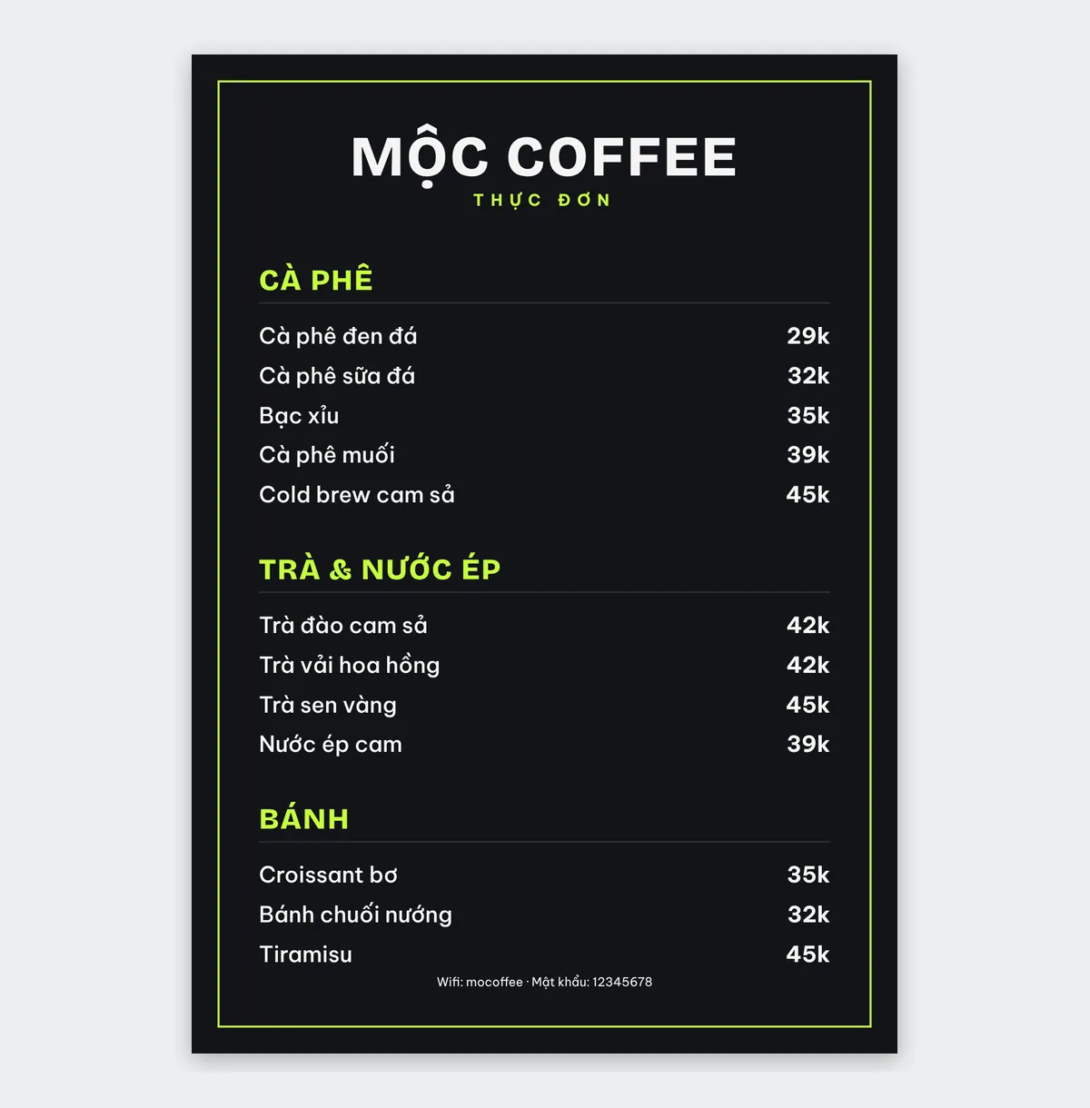 3 café menu templates (A4) 1