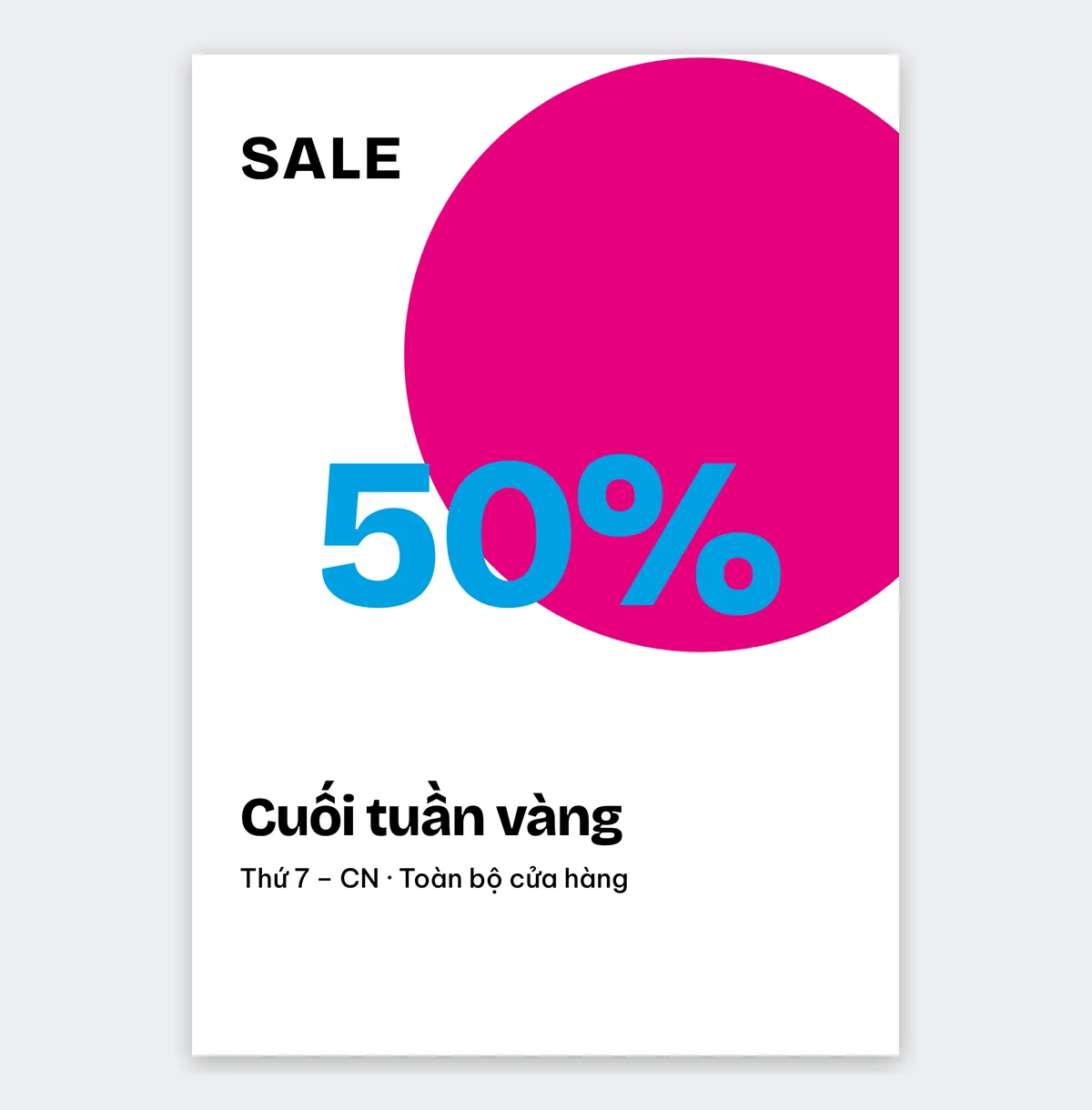 Sale poster template