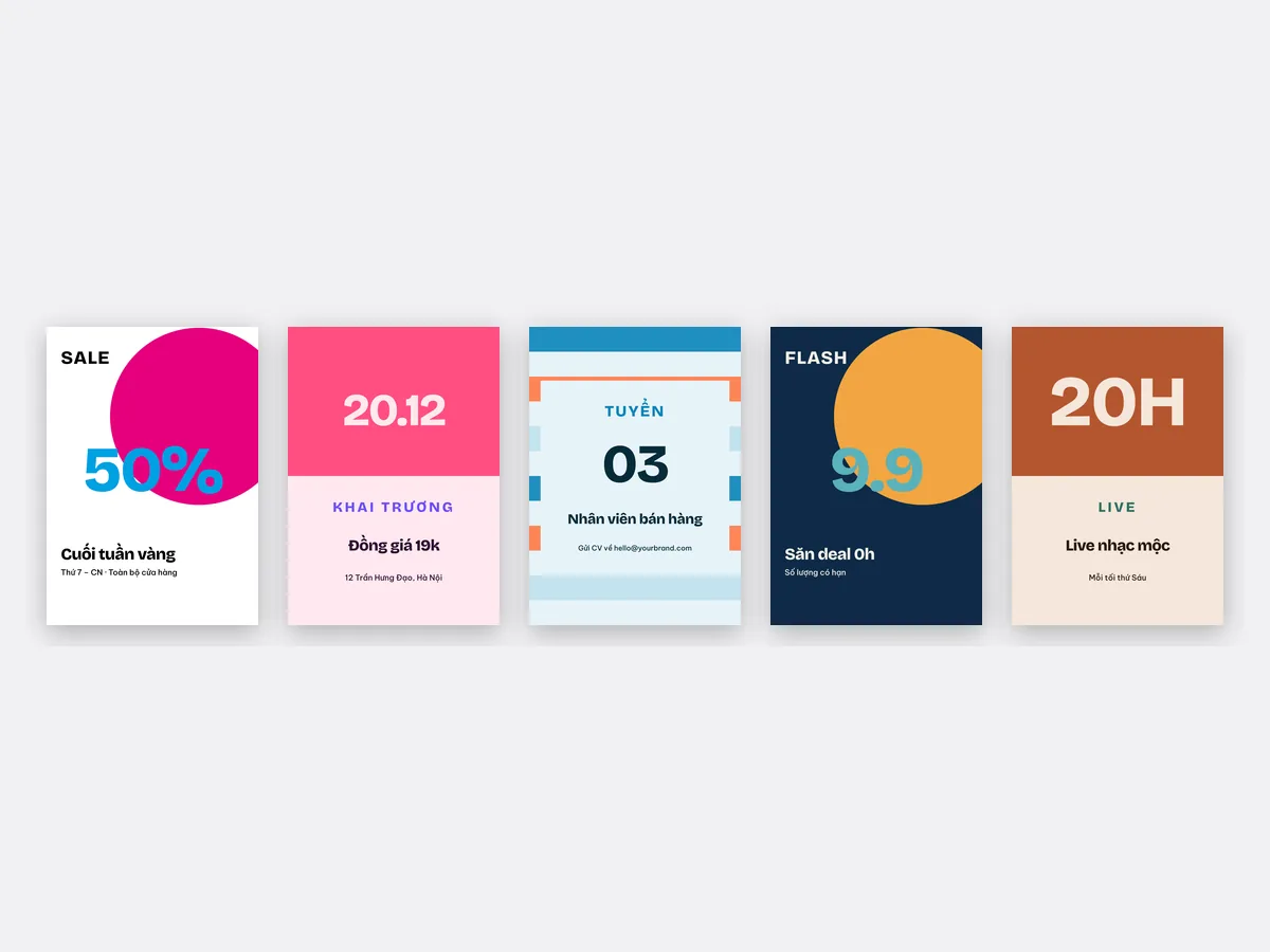 10 promo poster templates (A3)