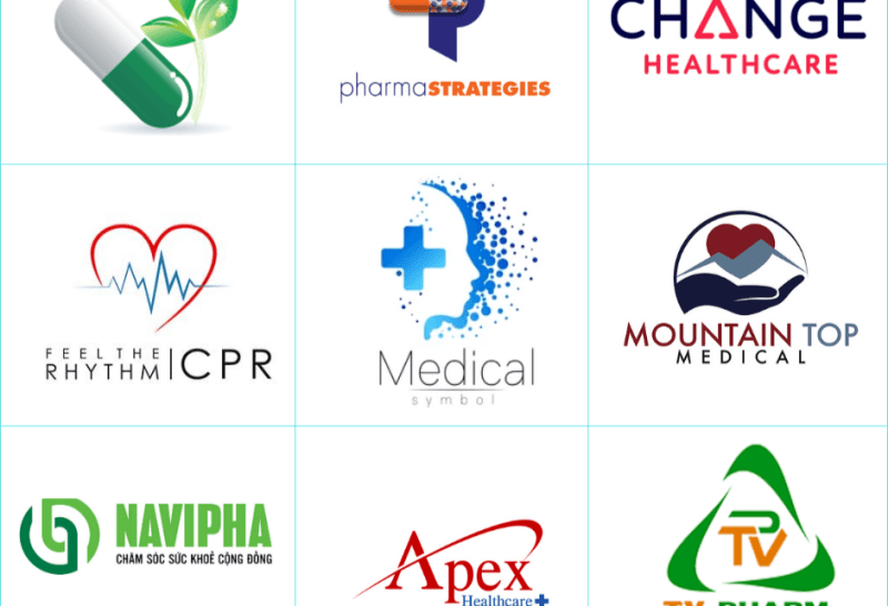 Top 3 thiết kế logo các sản phẩm và dịch vụ chăm sóc sức khoẻ ấn tượng.