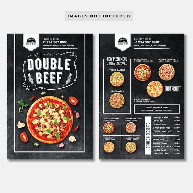 Top 4 phong cách thiết kế menu nhà hàng pizza
